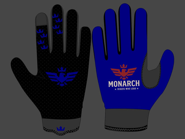 Blue Moto Glove