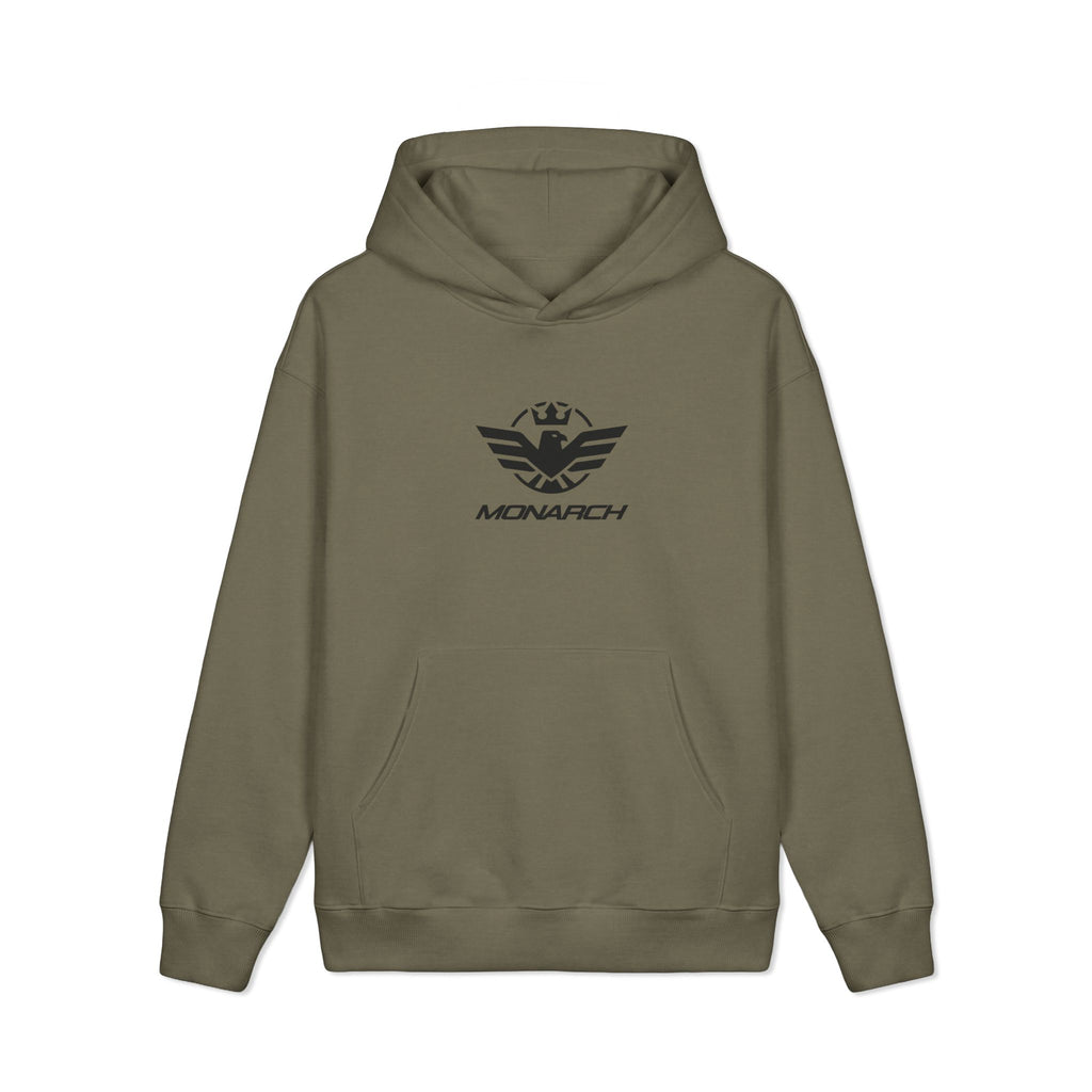 Motorcycle Hoodie — "Monarch Motorclothes: Live Free • Fear Nothing" Distressed Logo
