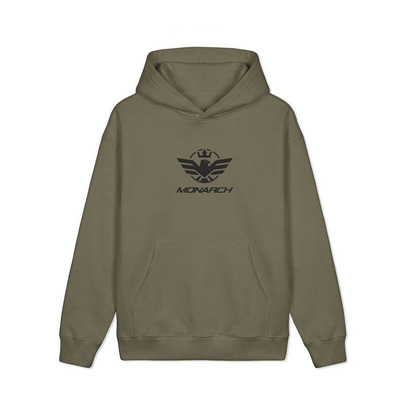 Motorcycle Hoodie — "Monarch Motorclothes: Live Free • Fear Nothing" Distressed Logo