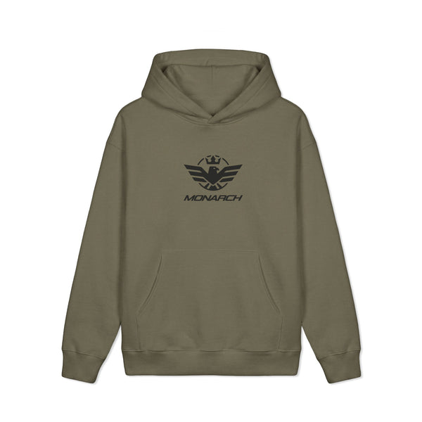 Motorcycle Hoodie — "Monarch Motorclothes: Live Free • Fear Nothing" Distressed Logo