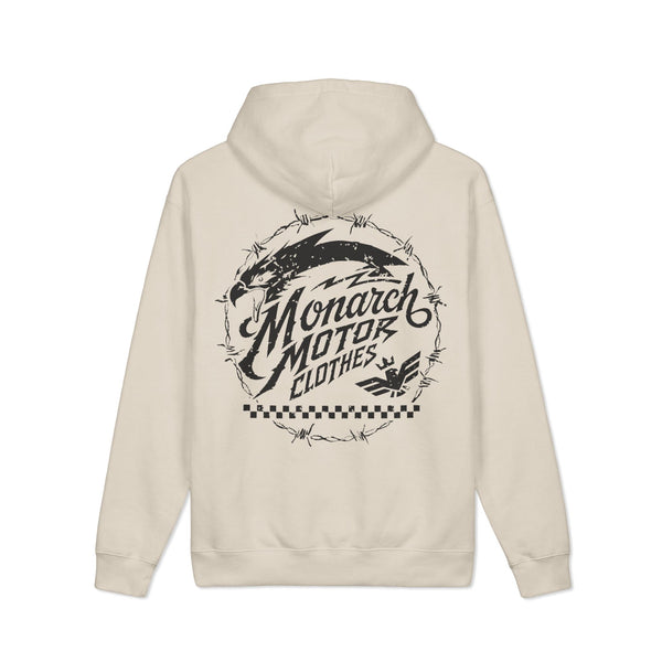Monarch Motor Clothing Hoodie — Vintage Motorcycle Logo Pullover