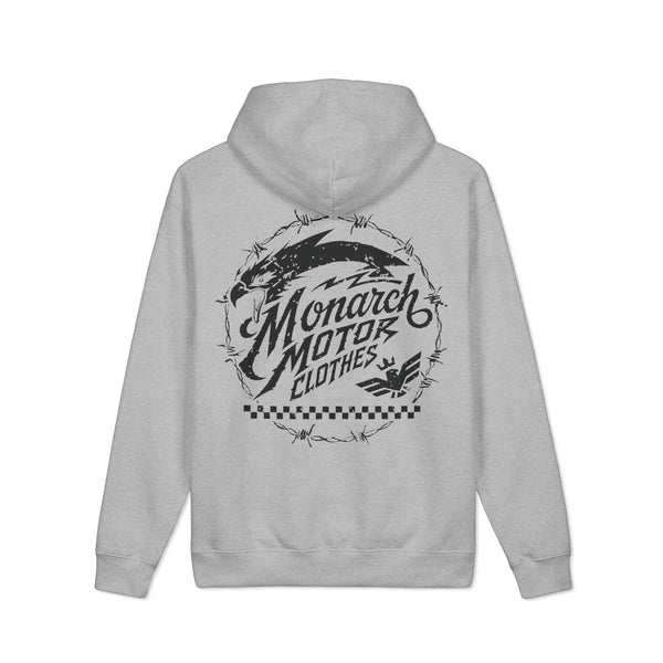 Monarch Motor Clothing Hoodie — Vintage Motorcycle Logo Pullover