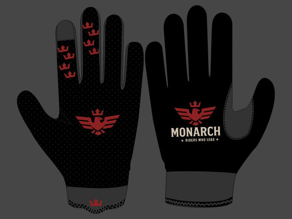 Black moto glove
