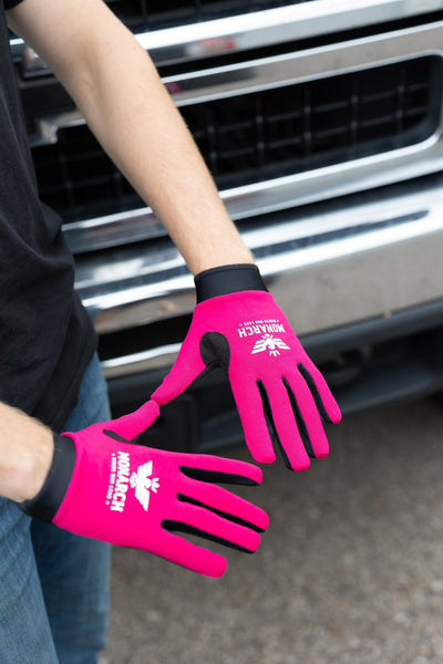 Pink Moto Gloves