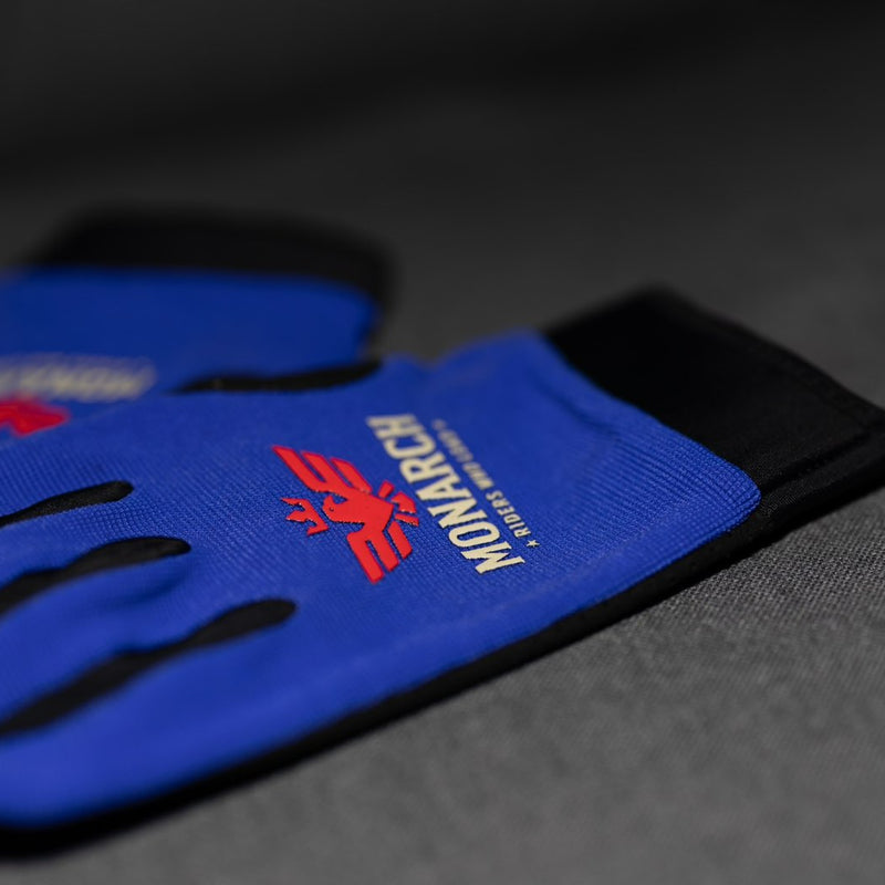 Blue Moto Glove