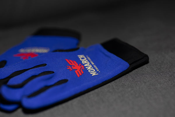 Blue Moto Glove